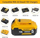 Waitley Power Elektro 18V 5.0Ah Replacement XR Battery Compatible with DEWALT view 6