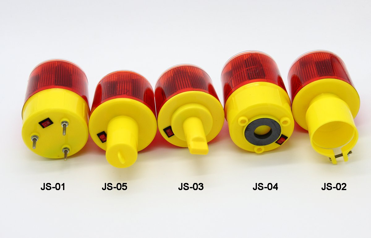 bouti1583 Solar Powered Wireless Warning Beacon Light Emergency Traffic