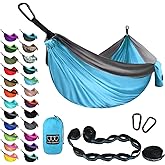 Gold Armour Camping Hammock - XL Double Hammock Portable Hammock Camping Accessories Gear for Outdoor Indoor with Tree Straps