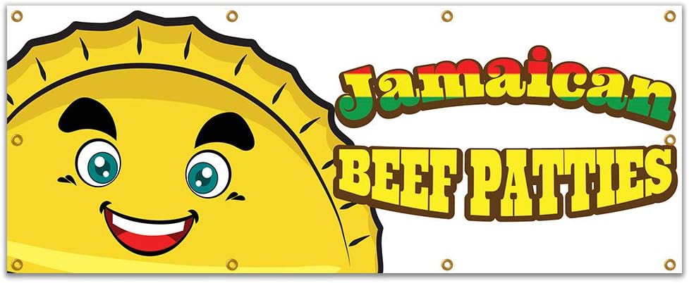 Amazon Com Jamaican Beef Patties 96 Banner Concession Stand