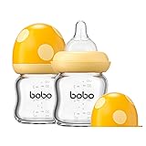 YOHKOH Natural Glass Baby Bottle with Natural
