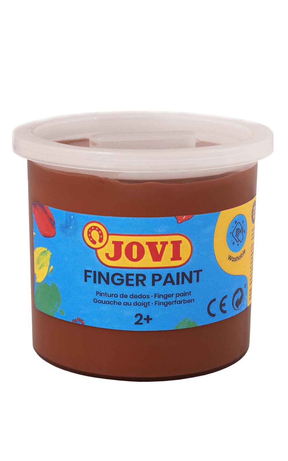 Jovi Unknown 5 Tins of Finger Painting Pencil Case 125ml Brown (56012)