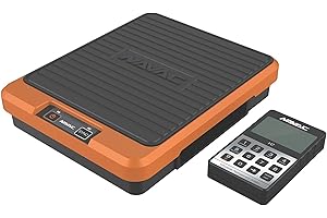 NAVAC NRS2i01 Wireless Refrigerant Scale | Bluetooth Handheld Display | 220 lbs Capacity | Lightweight Magnesium Alloy Weighing Pan | Precise Measurements | 1 Year Warranty