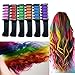 Coosa 6pcs Hair Chalk Disposable Instant Lasting Comb Dye Shimmer Temporary Hair Color Cream for Halloween Dressing Party Fans Cosplay DIY