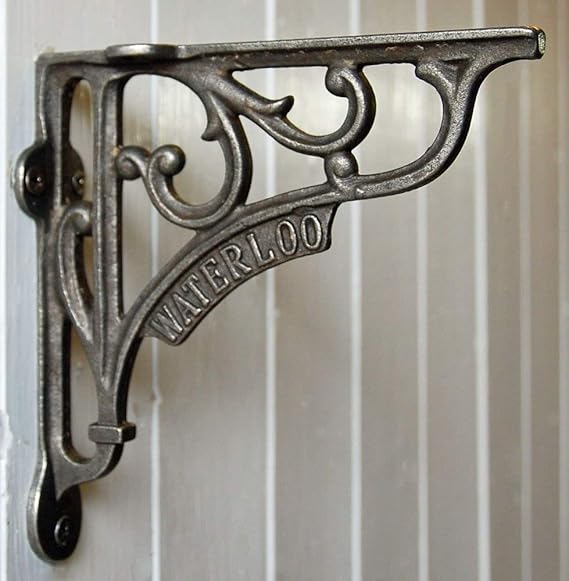 Cast metal vintage style Waterloo wall shelf bracket 150mm Amazon.co
