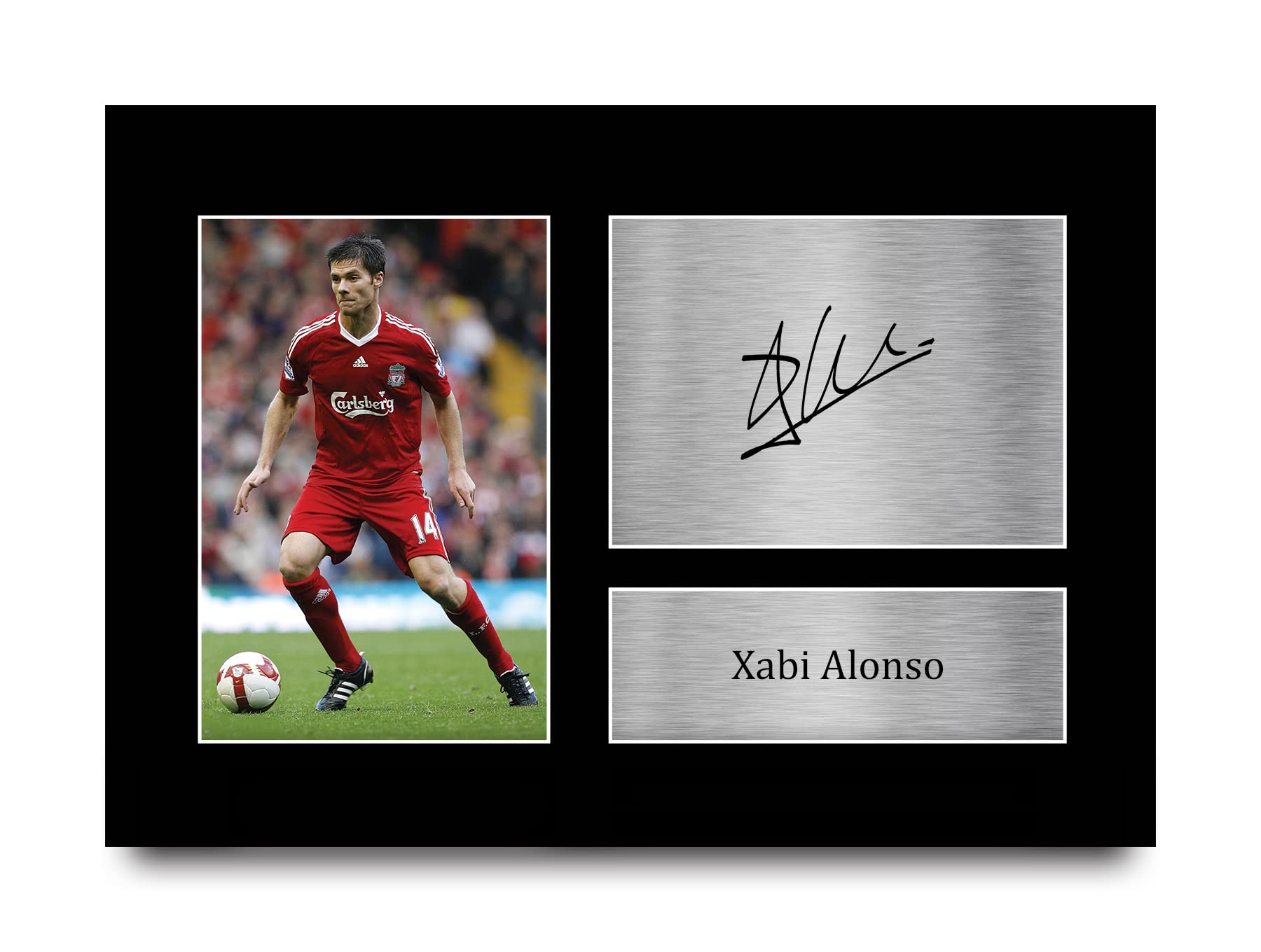 HWC Trading A4 Xabi Alonso Liverpool Gifts Printed Signed Autograph Picture for Football Fans and Supporters