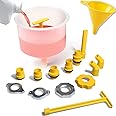 Thorstone No Spill Coolant Funnel Kit, Spill Free Radiator Coolant Filling Funnel, Spill Proof Radiator Funnel Bleeder with A