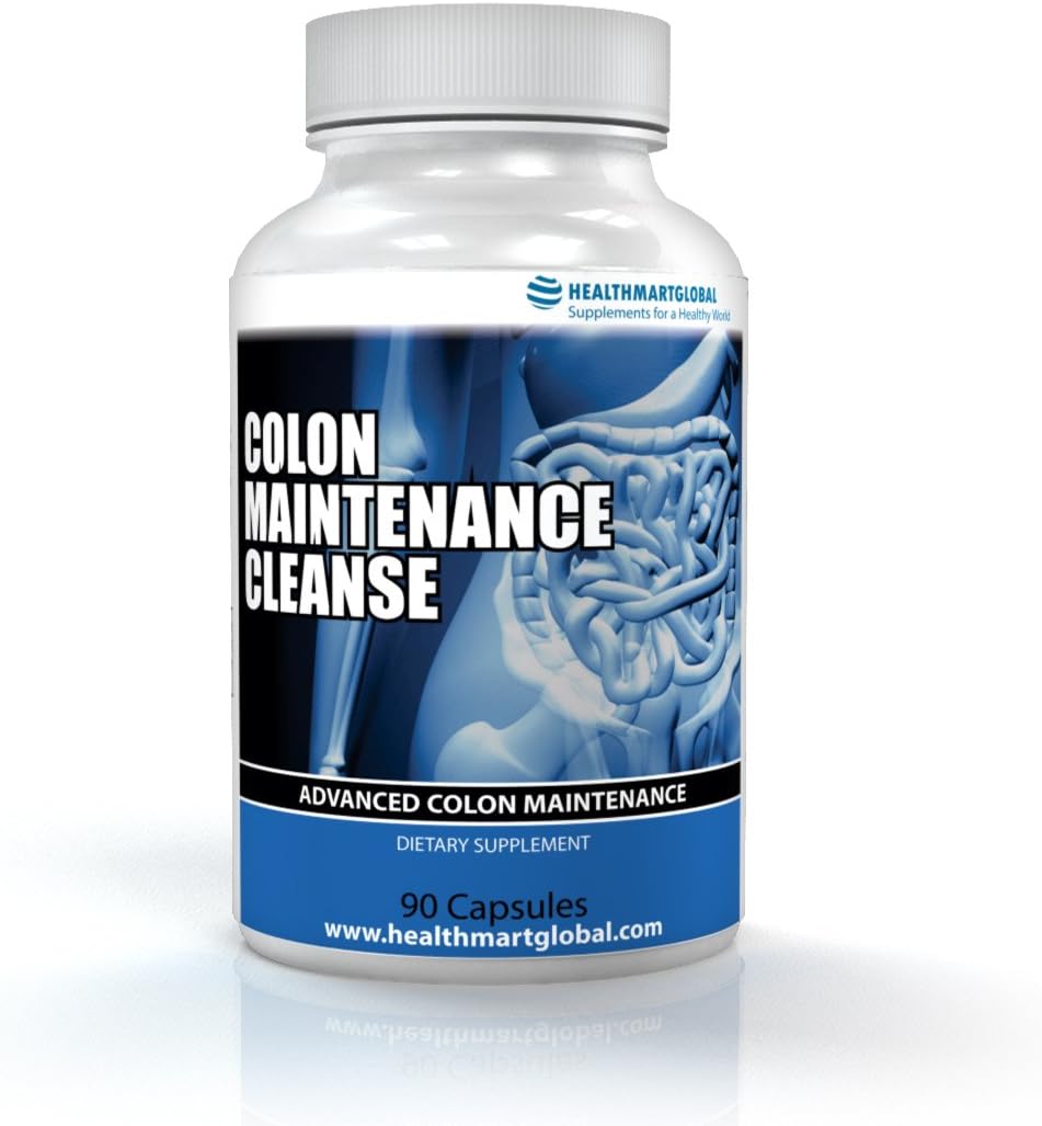 Colon Cleanse Detox Weight Loss Supplement - Colon Maintenance Cleanse Probiotics Antioxidant Fat Burner Laxative Psyllium Husks Flaxseed Aloe Vera Prune Apple Pectin