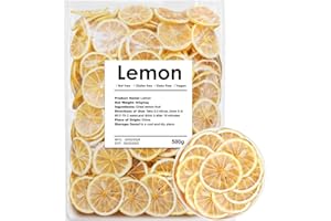 YILING Dehydrated Dry Lemon For Cocktails, Dried Lemon 17.6oz/500g, 100% Natural & No Additives, No Sugar Added (17.6 oz)