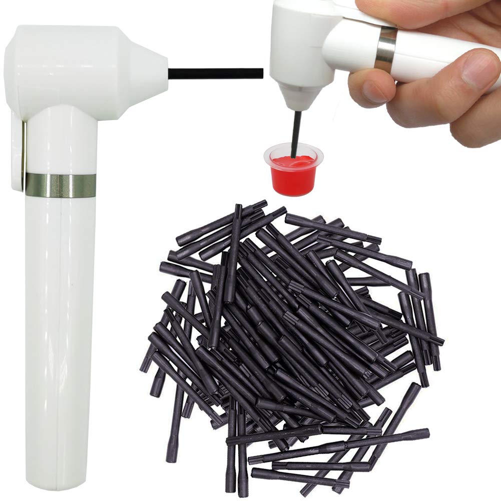 Tattoo Ink Pigment Mixer For Mixing Color Supply Tool Agitator Machine 100 Sticks Set UKPI424