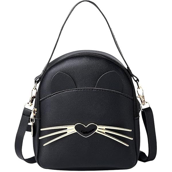 Amazon.com | XMRSOY Cute Black Cat Mini Backpack for Girls  display picture 2