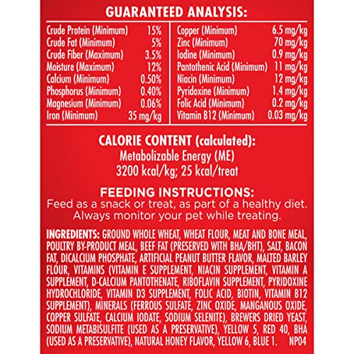 MILK-BONE PEANUT BUTTER FLAVOR NATURALLY & ARTIFICIALLY FLAVORED DOG BISCUITS – CRUNCHY DOG TREATS – 7 POUNDS (PACKAGING DESIGN MAY VARY)