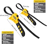 Toolwiz Rubber Strap Wrench Set 2-Pack 6 and 4 Inch Flexible Grips view 5