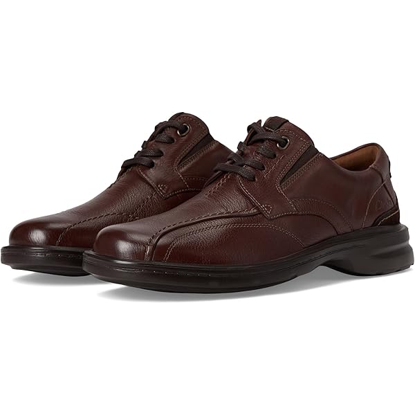 Amazon.com | Clarks Men's Gessler Cap Oxford, Black Leather
