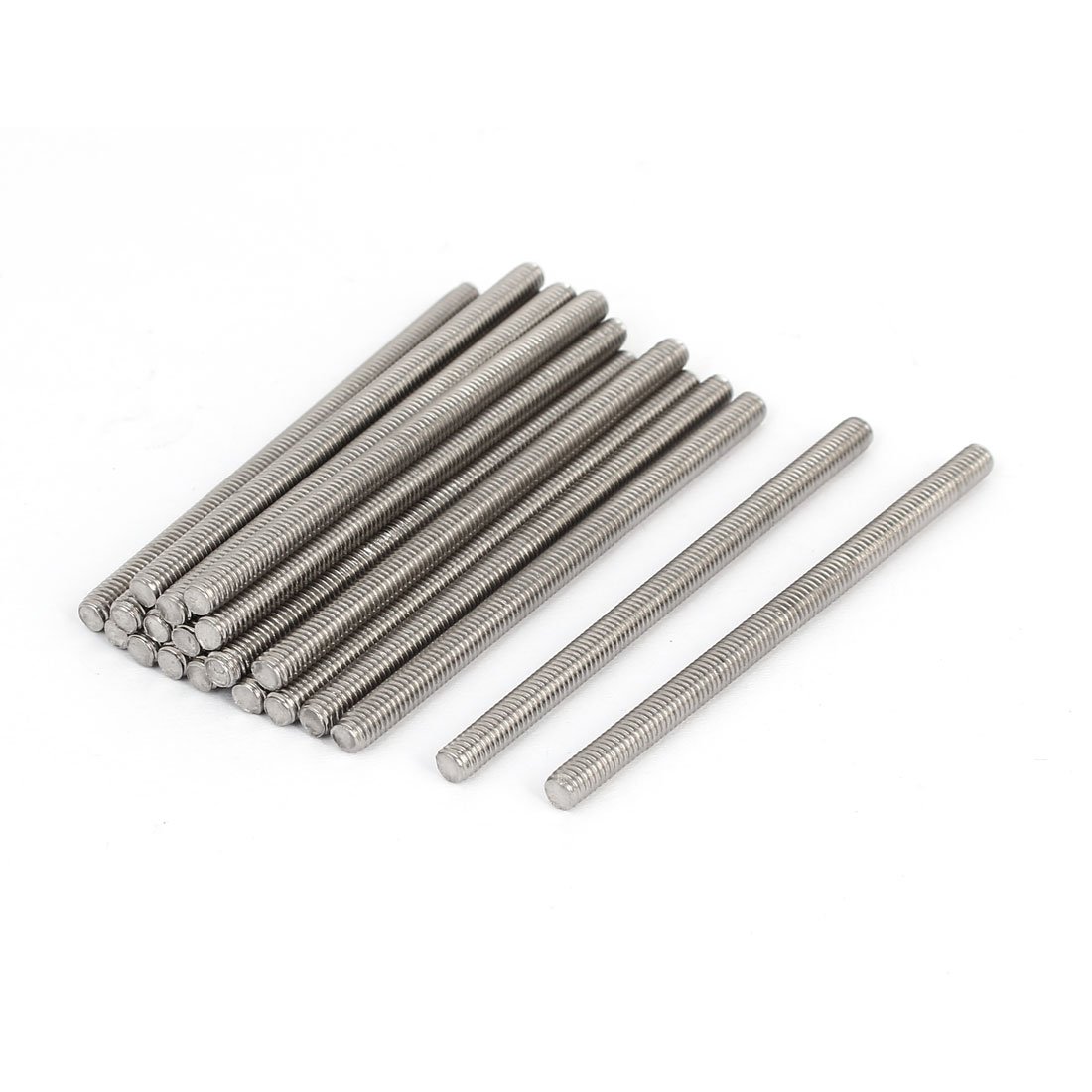 sourcingmap M4 x 70mm 304 Stainless Steel Fully Threaded Rod Bar Studs Fasteners 20 Pcs