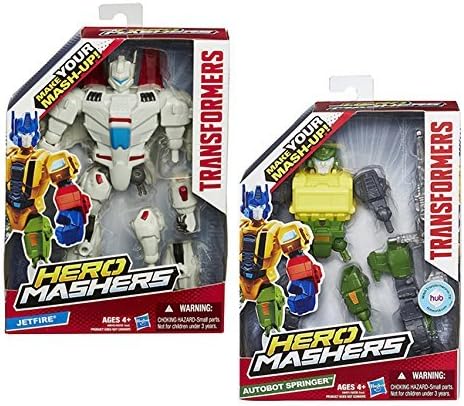 Transformer Hero Mashers Jetfire and Springer Figures - 2 Pack