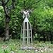 Attraction Design Antiqued Metal Weathered Metal Garden Angel Statue