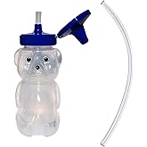 TalkTools Honey Bear Straw Cup with Handle, 5oz β Soft Straw Trainer for Babies & Toddlers 4+ Months β Easy-Grip, Dishwasher Safe.
