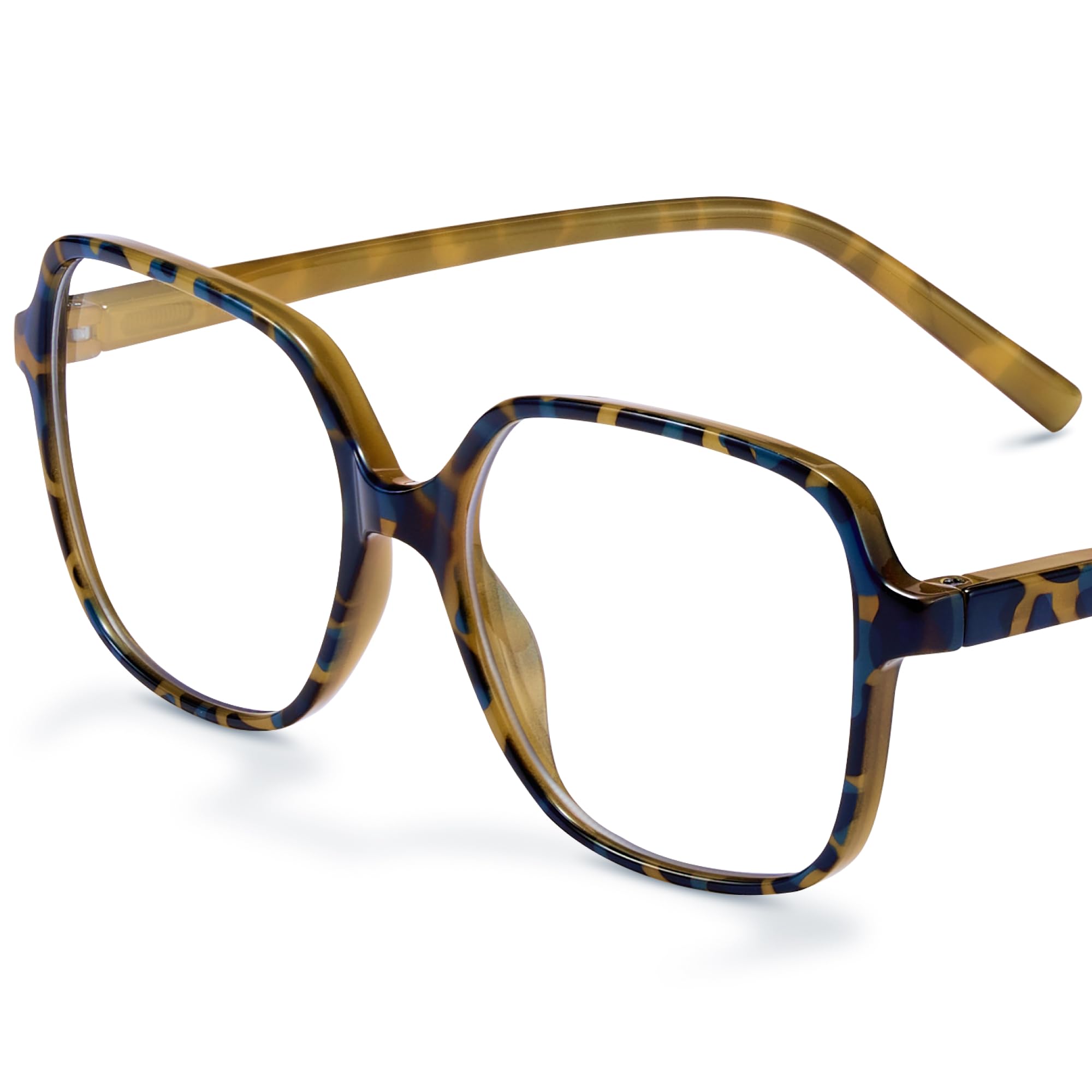 Photo 1 of miyya Blue Light Blocking Glasses for Women, Oversized Fashion Glasses, Vintage Fake Glasses