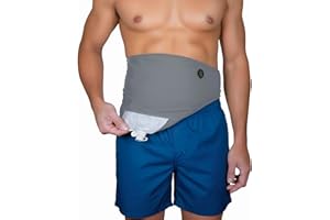 GBmates™ Ostomy Belt Tessa Grey – Premium Breathable Ostomy Bag Cover for Men & Women – Quick-Dry Colostomy, Ileostomy & Stoma Support Belt | Ideal for Swimming, Discreet & Comfortable Fit (XL)