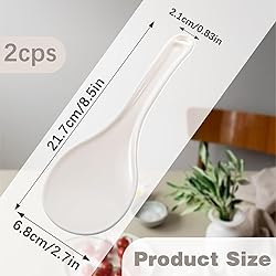 2 Pcs Plastic Rice Paddle, Non-stick Rice Spoon