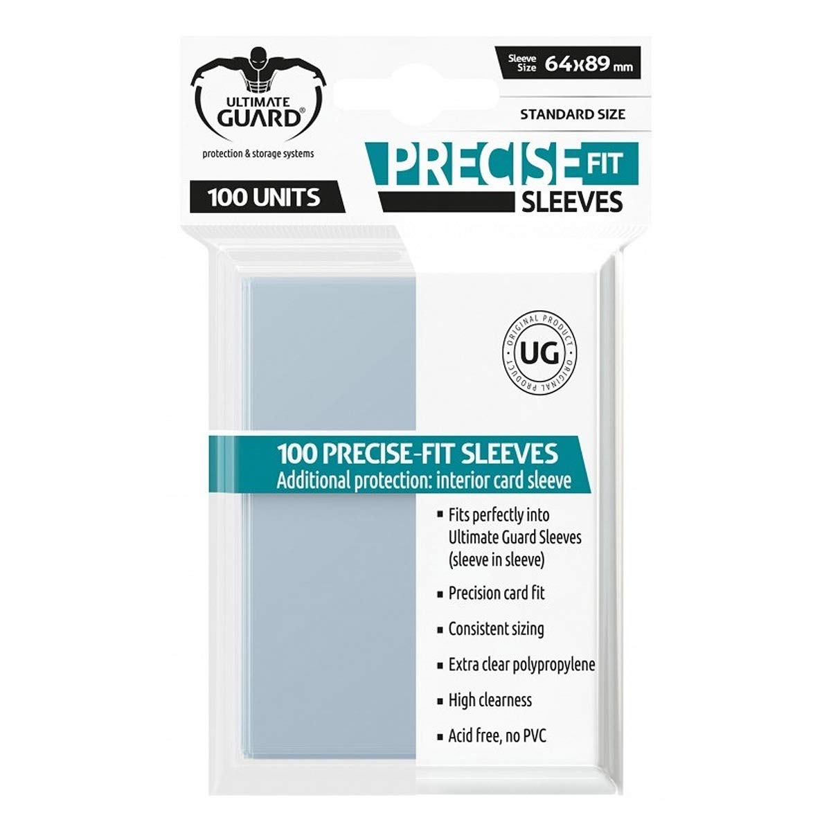 Ultimate Guard Precise-Fit Sleeves Standard Size Transparent (100)