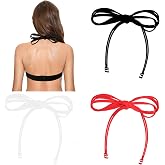 PurpleYu Halter Neck Bra Straps Replacement Swimsuit Bathing Suit Self Tie-knot Adjustable Detachable Spare Bra Straps