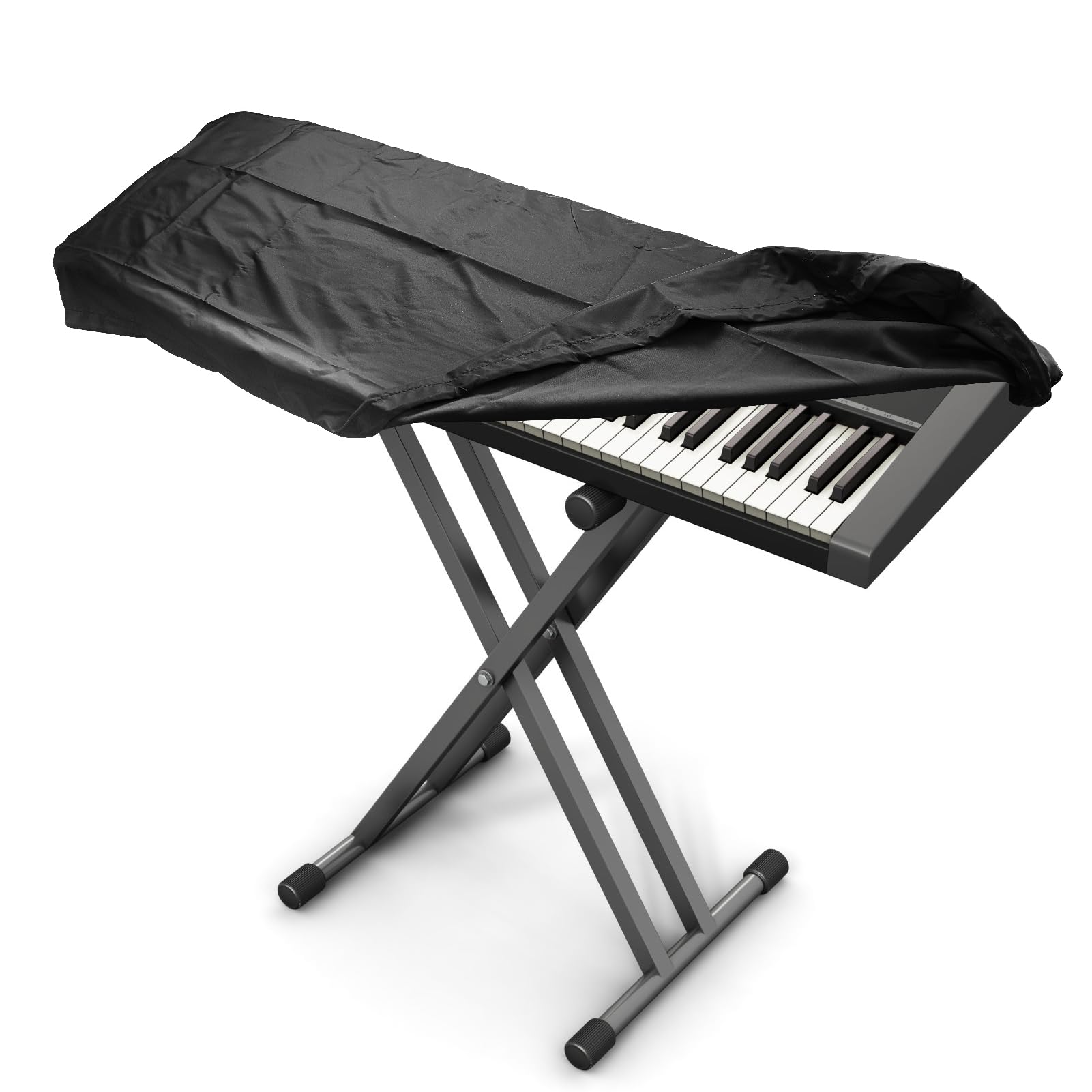 88 Key Piano Keyboard Cover, Piano Dust Cover with Adjustable Elastic Cord and Drawstring Locking Clasp for Electronic Keyboard, Digital Piano