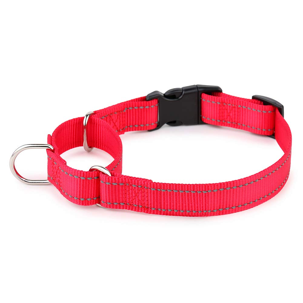 Photo 1 of PLUTUS PET Reflective Martingale Collar with Quick Snap Buckle,No Pull Dog Choker Collar for Small Medium Large Dogs,XS,Red