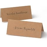Amazon.com : Gartner Studios Kraft Printable Place Cards, 3.75" x 1.5", 48-Count : Office Products