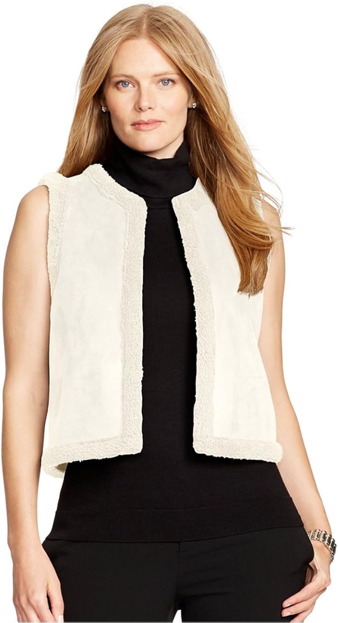 ralph lauren shearling vest
