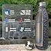 Insulated Stainless Steel Water Bottle - Endangered Species Edition - Metal Thermo Style Bottles Great For Sports, Gym, Kids - Keeps Drinks Hot & Cold - 17 Oz Large