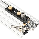 TOOLCOOL Aluminum Profile Drill Guide Access Hole Drill Jig For 2020 2040 3030 3060 European Standard Aluminum Extrusion Profile