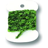 CREATIVE ANGLER Green Rayon Chenille Fly Tying Thread, Essential for Fly Tying Supplies, 2 Yards - Large
