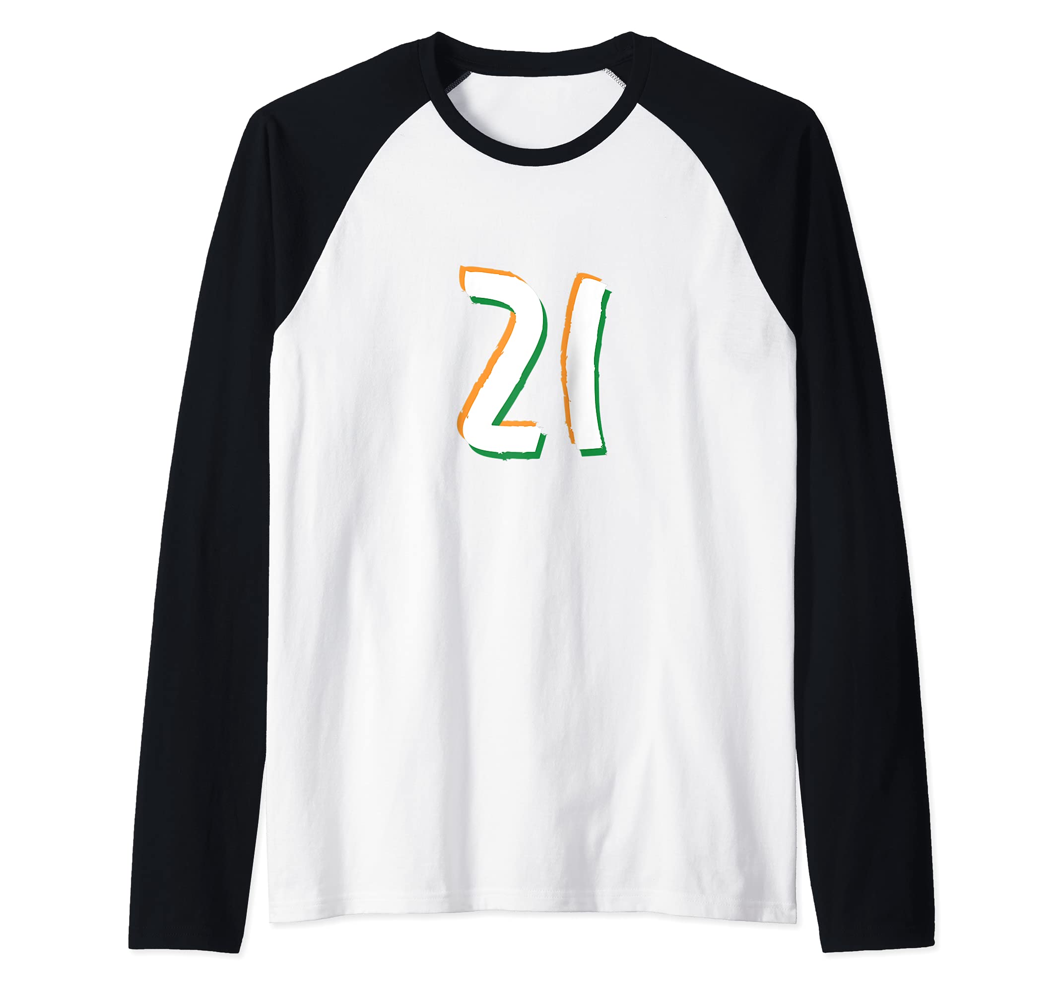 Flag India Raglan Baseball Tee