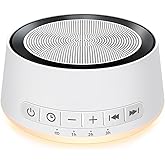 Sound Machine Night Light White Noise Machine with 30 Soothing Sounds 12 Colors Night Light Sleep Machine for Baby Kids Adults Brown Pink Nosie Machine with 32 Volume Levels for Office Home Travel