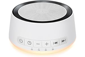 SOUNDME Sound Machine White Noise Machine with 30 Soothing Sounds 12 Colors Night Light Sleep Machine for Baby Kids Adults Brown Nosie Machine Pink Noise Machine with 32 Volume Levels for Office Home Travel