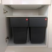 Contenitore Rifiuti Hailo TA Swing 30L - Per Armadi 300mm, 2 Bidoni Da 15L - Foto 3