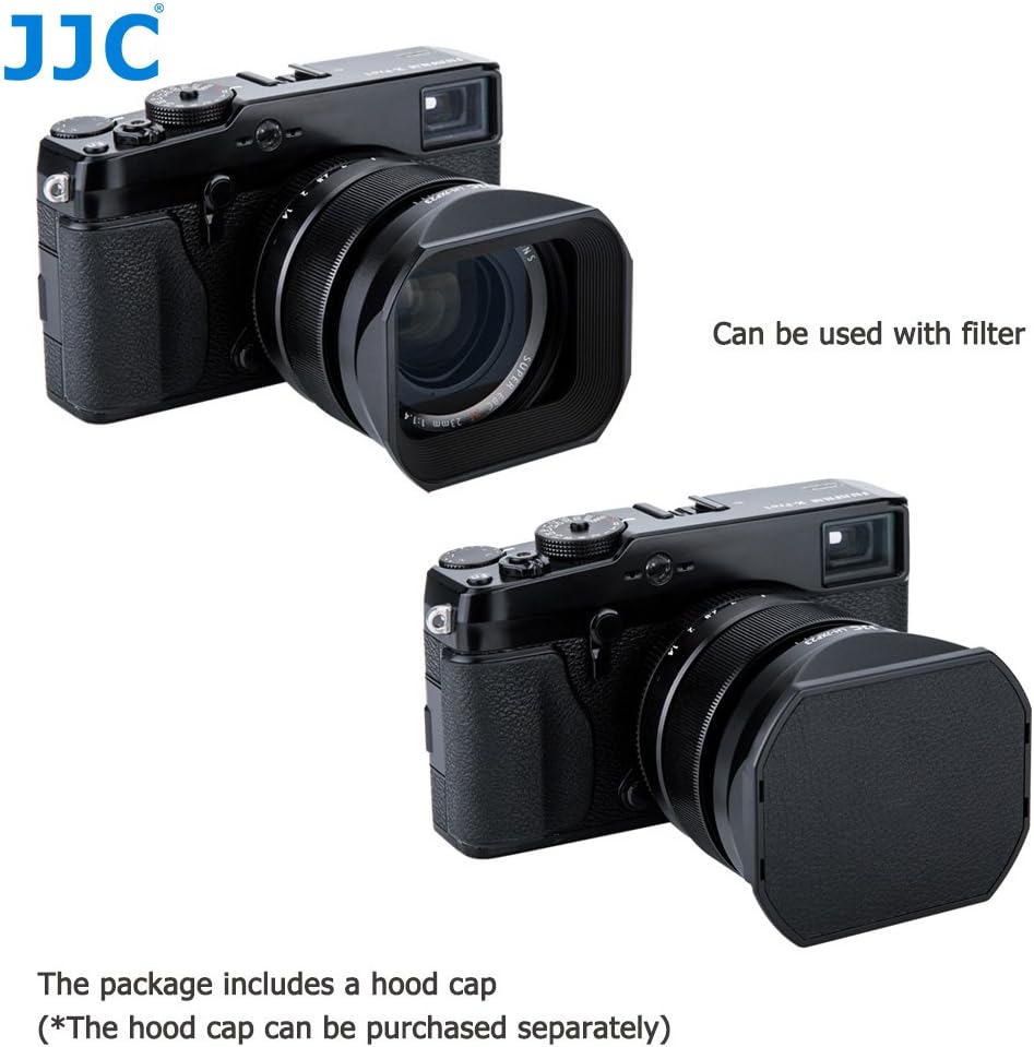 JJC Black Lens Hood Cap Kit for Fujifilm XF 23mm f/1.4 R & 56mm f/1.2 R, Replaces LH-XF23, Fits Fuji XF 23mm F1.4 R - Image 5