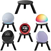 Desktop Speaker Stand for Echo Spot 2024, Echo Dot, Echo Glow, HomePod mini and Sonos Era 100, Nintendo Sound Clock Alarmo, Acrylic Tripod Accessories Holder (Black)