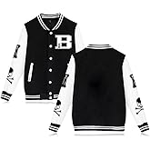Men's Women's Varsity Baseball Jacket Letterman Bomber Jackets Unisex Casual Streetwear Coats Sport Tops