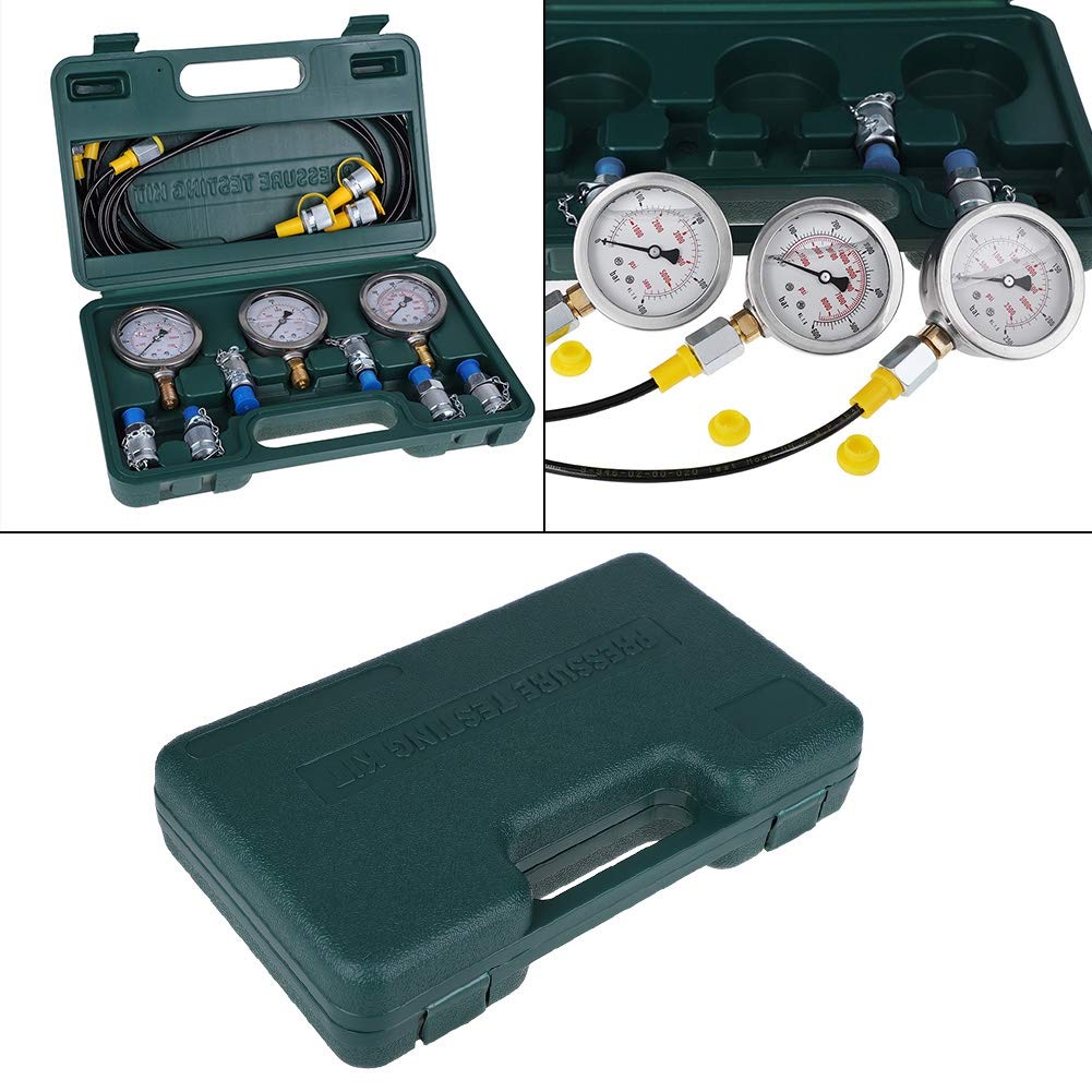 Hydraulic Gauges Kit, Portable Excavator Hydraulic Pressure Test
