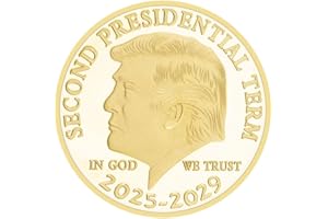 YVHUSK The 47th President Donald J. Trump Coin The Second Presidential Term 2025-2029 Challenge Coins Keepsake Q0259