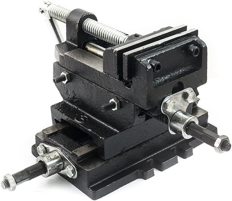 Morsa A Croce Per Trapano A Colonna - Ganasce 100mm In Acciaio - Foto 3