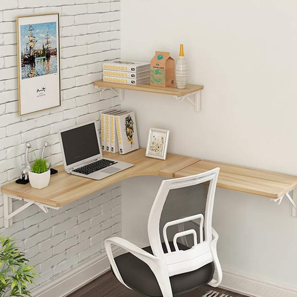 Buy SjYsXmFloating shelf Corner Computer Table Wall Table Folding