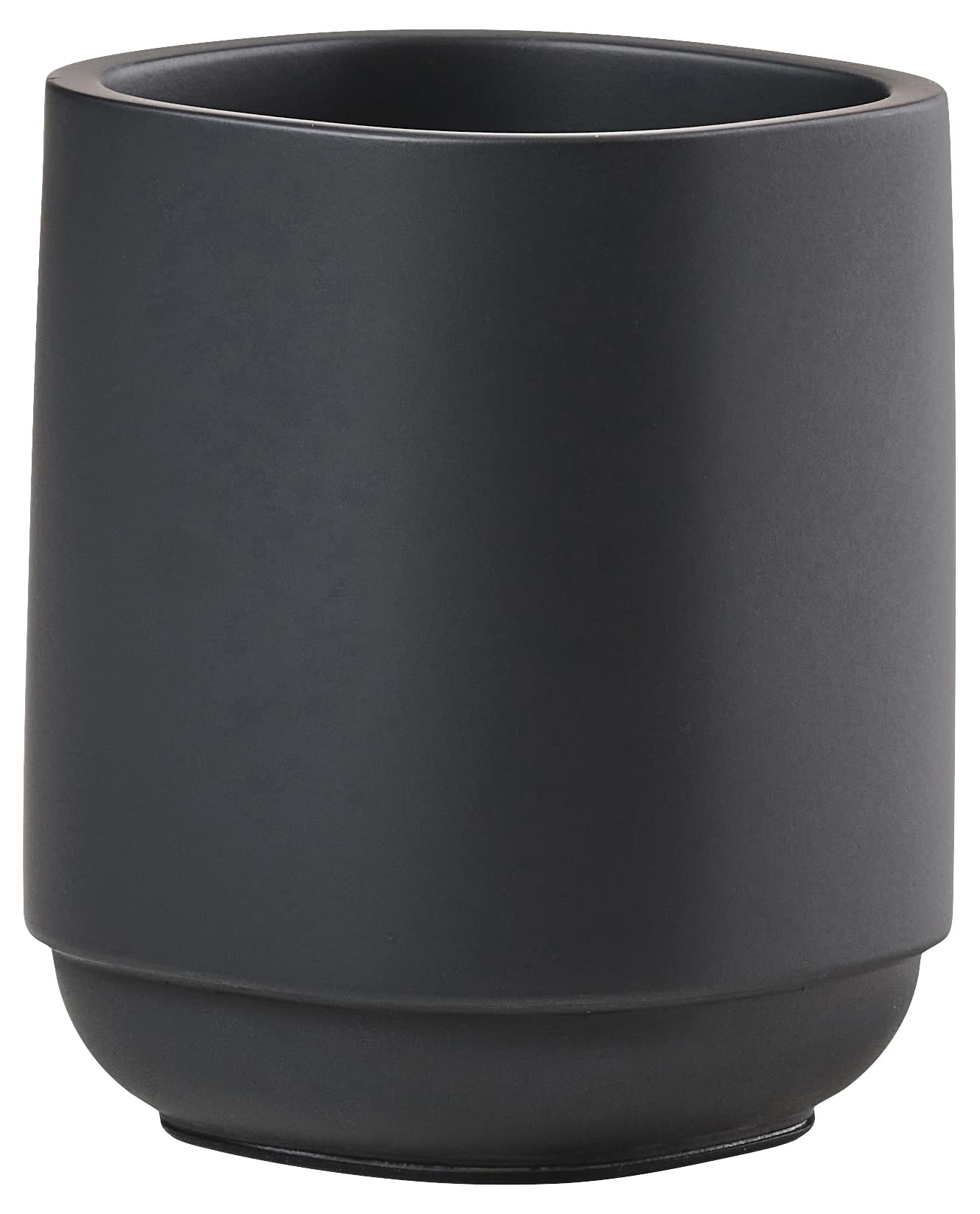 Zone Denmark Time Toothbrush Cup for Bathroom Diameter 8 cm Height 10 cm Black