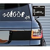 Printbeat Penguine Jump Vinyl Decals Stickers for Cars, Vans, Trucks, and laptops (White 3.5x8)