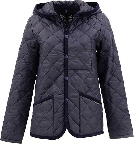 Amazon Lavenham ラベンハム レディース フード付き キルティング ショートジャケット Craydon Lavenster 9a Lds ネイビー 38 ネイビー C75 コート ジャケット 通販
