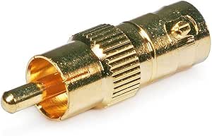 Monoprice BNC Female to RCA Male Adaptor - Gold Plated