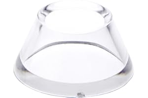 Plymor Clear Acrylic Egg, Marble, Ball or Sphere Cone-Shaped Display Holder Stand, 0.75" H x 1.25" W (6 Pack)